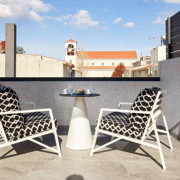 Grey Stones Villa Ammoudara Room1 balcony table with chairs