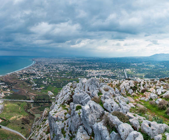 Landscape view of Ammoudara mountain side