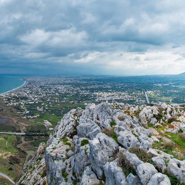 Landscape view of Ammoudara mountain side